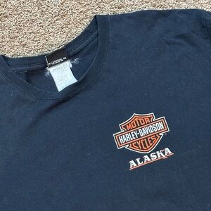 2005 Harley Davidson Farthest North Outpost Fairbanks Alaska T-Shirt Size XL Vtg